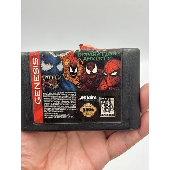 Separation Anxiety (Sega Genesis, 1995) Cartridge Only. Spider Man Venom - Picture 5 of 5